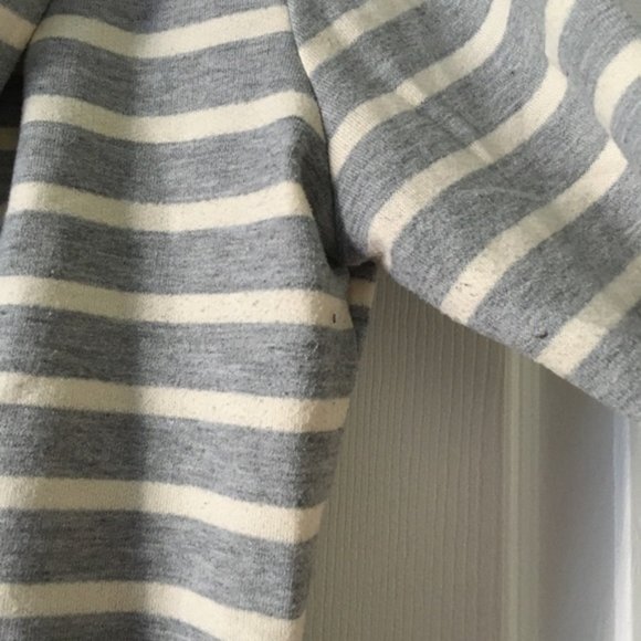 Light Gray Striped Blazer with Lace Back - Picture 3 of 8